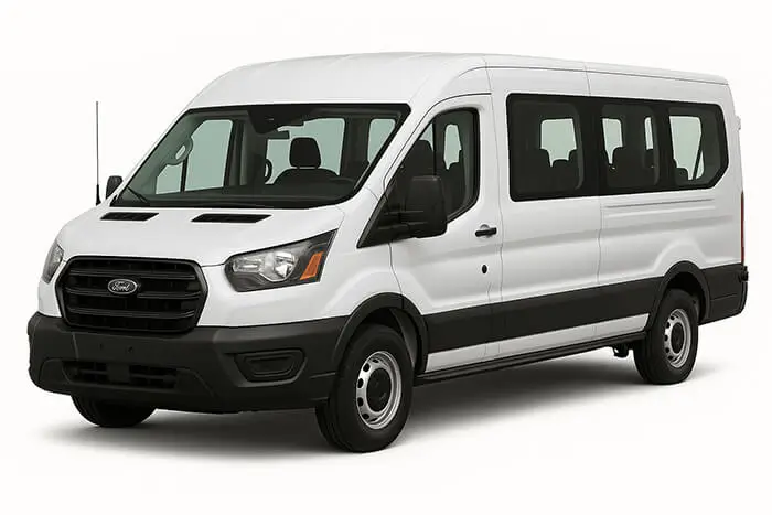 Passenger van rentals in Burbank, Pasadena and Santa Clarita - 7 to 15 passenger vans