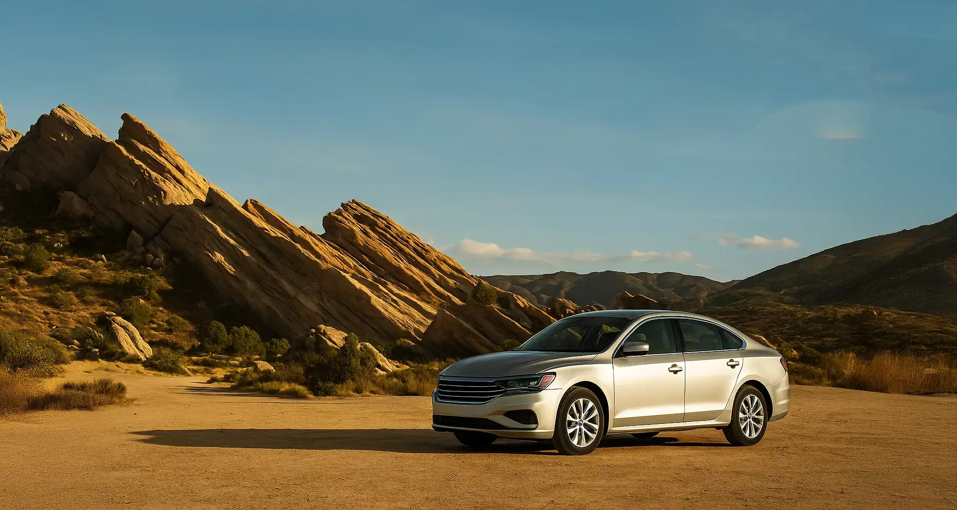 Santa Clarita car rental with scenic view